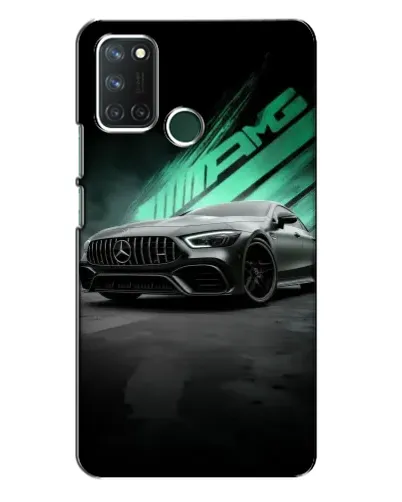 Чехол для Realme 7i с картинкой «Темный Mercedes AMG»