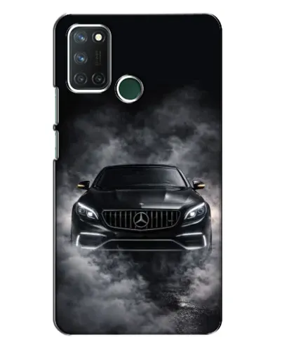 Чехол для Realme 7i с картинкой «Mercedes в дыму»