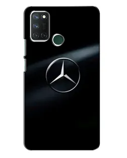 Чехол для Realme 7i с картинкой «Mercedes на металле»