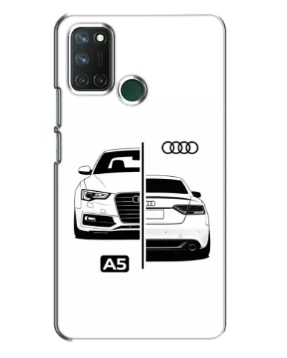 Чехол для Realme 7i с картинкой «Audi — контрастный дизайн»