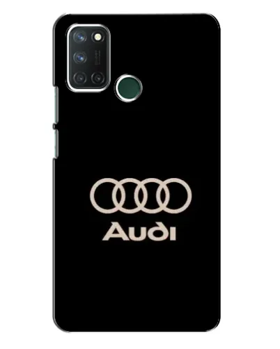 Чехол для Realme 7i с картинкой «Audi — золотой логотип»