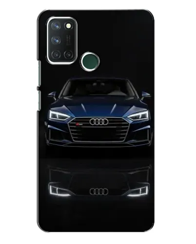 Чехол для Realme 7i с картинкой «Audi — ночное отражение»