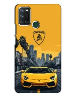 Чохол для Realme 7i з картинкою «Жовтий Lamborghini місто» Чохол для Realme 7i з картинкою «Жовтий Lamborghini місто»