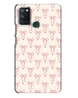 Чохол для Realme 7i з картинкою «Рожеві бантики Coquette»