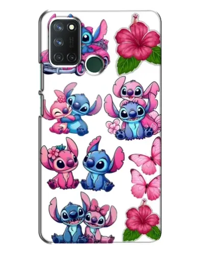 Чехол для Realme 7i с картинкой «Стикеры Stitch и Angel» Чехол для Realme 7i с картинкой «Стикеры Stitch и Angel»