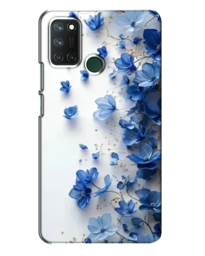 Чехол для Realme 7i с картинкой «Голубой цветочный каскад» Чехол для Realme 7i с картинкой «Голубой цветочный каскад»