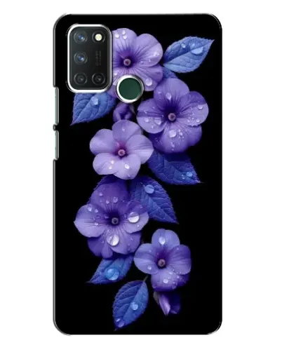 Чехол для Realme 7i с картинкой «Фиолетовые цветы с росою» Чехол для Realme 7i с картинкой «Фиолетовые цветы с росою»