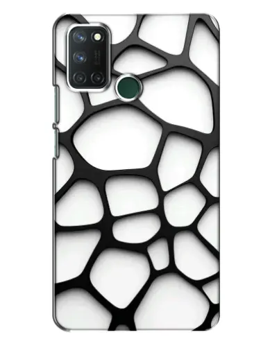 Чехол для Realme 7i с картинкой «Белая объемная сетка» Чехол для Realme 7i с картинкой «Белая объемная сетка»