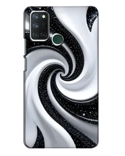 Чехол для Realme 7i с картинкой «Черно-белая спираль» Чехол для Realme 7i с картинкой «Черно-белая спираль»