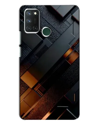 Чехол для Realme 7i с картинкой «Черные геометрические блоки» Чехол для Realme 7i с картинкой «Черные геометрические блоки»