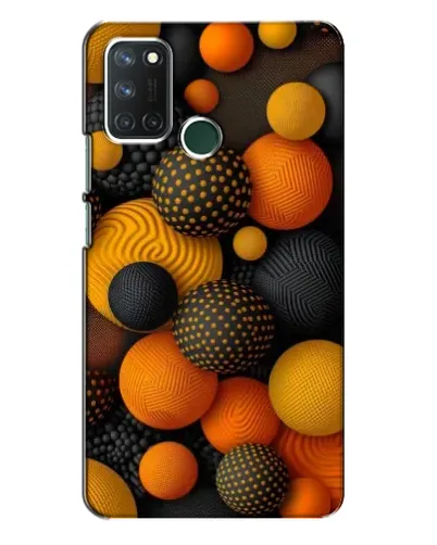 Чехол для Realme 7i с картинкой «Объемные оранжевые сферы» Чехол для Realme 7i с картинкой «Объемные оранжевые сферы»