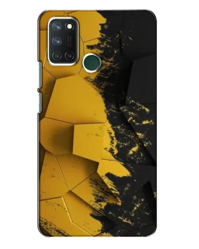 Чехол для Realme 7i с картинкой «Золотые осколки геометрии» Чехол для Realme 7i с картинкой «Золотые осколки геометрии»