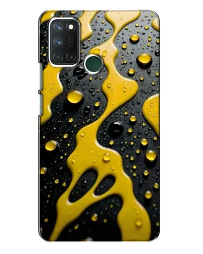 Чехол для Realme 7i с картинкой «Жидкое желтое золото» Чехол для Realme 7i с картинкой «Жидкое желтое золото»