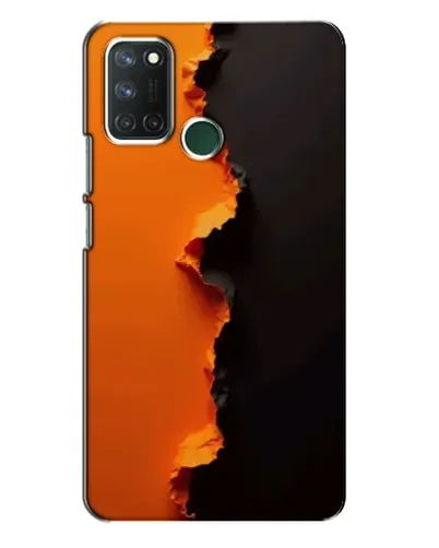 Чехол для Realme 7i с картинкой «Оранжевый разлом» Чехол для Realme 7i с картинкой «Оранжевый разлом»