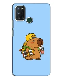 Чохол для Realme 7i з картинкою «Капібара на скейті»
