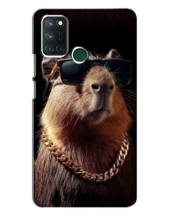 Чохол для Realme 7i з картинкою «Капібара золотий ланцюг»