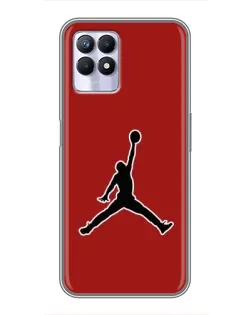 Чехол для Realme 8 Pro с картинкой «Jordan Red Back»