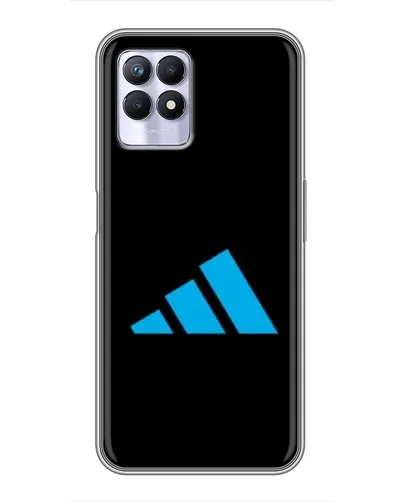 Чехол для Realme 8 Pro с картинкой «Adidas Cyan Logo»
