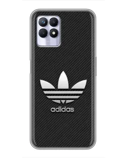 Чехол для Realme 8 Pro с картинкой «Adidas Карбоновая текстура»