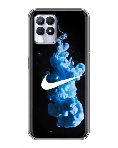 Чехол для Realme 8 Pro с картинкой «Nike и синий дым»