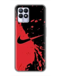 Чохол для Realme 8 Pro з картинкою «Червоні бризки Nike» Чохол для Realme 8 Pro з картинкою «Червоні бризки Nike»