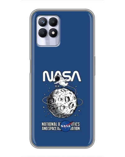 Чехол для Realme 8 Pro с картинкой «NASA — лунная миссия»