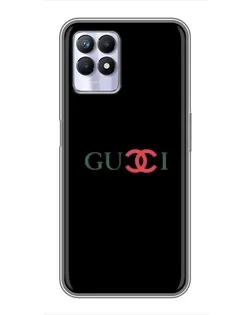 Чехол для Realme 8 Pro с картинкой «Gucci — красный градиент»