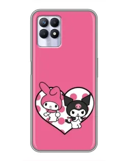 Чехол для Realme 8 Pro с картинкой «Kuromi и My Melody» Чехол для Realme 8 Pro с картинкой «Kuromi и My Melody»