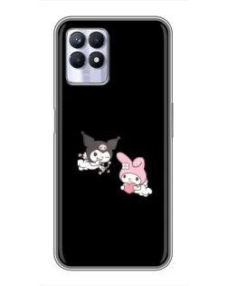 Чехол для Realme 8 Pro с картинкой «My Melody и Kuromi» Чехол для Realme 8 Pro с картинкой «My Melody и Kuromi»