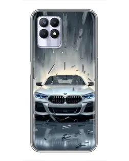Чехол для Realme 8 Pro с картинкой «BMW в свете фар»