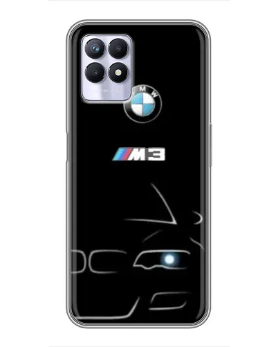 Чехол для Realme 8 Pro с картинкой «Минималистичный принт BMW M3» Чехол для Realme 8 Pro с картинкой «Минималистичный принт BMW M3»