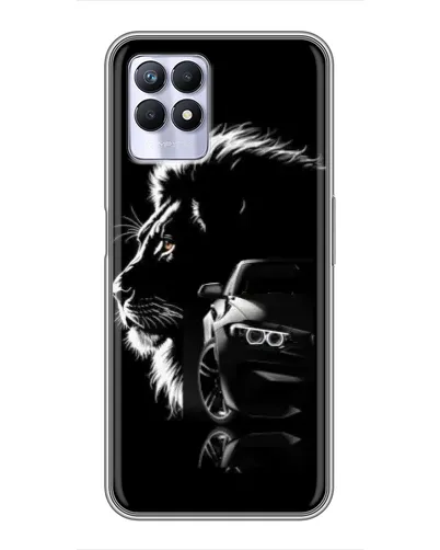Чехол для Realme 8 Pro с картинкой «BMW и лев» Чехол для Realme 8 Pro с картинкой «BMW и лев»