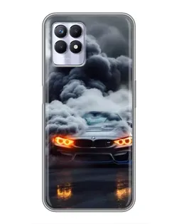 Чехол для Realme 8 Pro с картинкой «BMW в дыму»