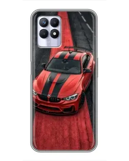 Чехол для Realme 8 Pro с картинкой «BMW на красной дорожке»