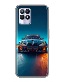 Чехол для Realme 8 Pro с картинкой «BMW — огни неона» Чехол для Realme 8 Pro с картинкой «BMW — огни неона»