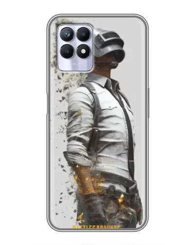 Чохол для Realme 8 Pro з картинкою «PUBG — боєць у пилу»