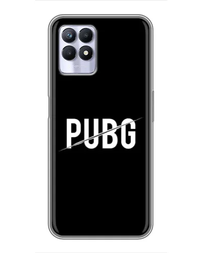 Чохол для Realme 8 Pro з картинкою «PUBG — білий логотип»