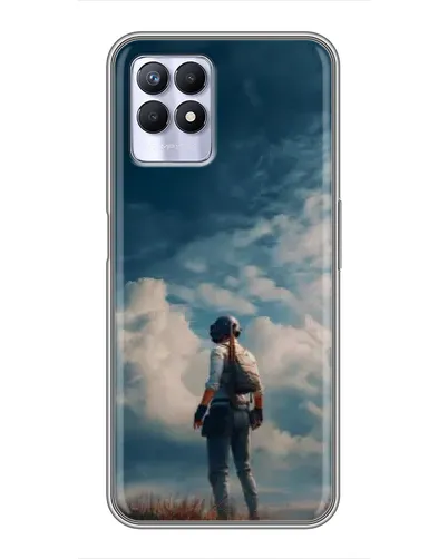 Чохол для Realme 8 Pro з картинкою «Герой PUBG на скелі»