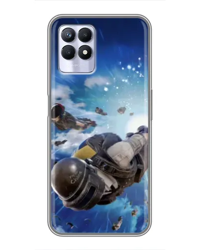 Чохол для Realme 8 Pro з картинкою «Десант PUBG — стрибок»