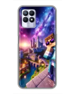 Чехол для Realme 8 Pro с картинкой «Стив и космос»