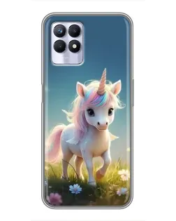 Чехол для Realme 8 Pro с картинкой «Единорог на поляне» Чехол для Realme 8 Pro с картинкой «Единорог на поляне»