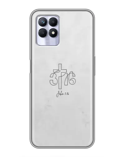 Чехол для Realme 8 Pro с картинкой «Иоанна 3:16 Крест»