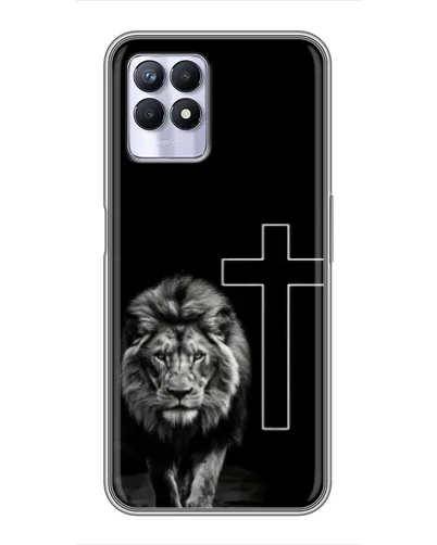 Чехол для Realme 8 Pro с картинкой «Лев и Крест»
