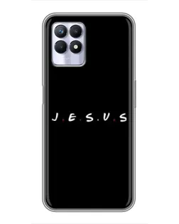 Чехол для Realme 8 Pro с картинкой «Точки веры J.E.S.U.S.»