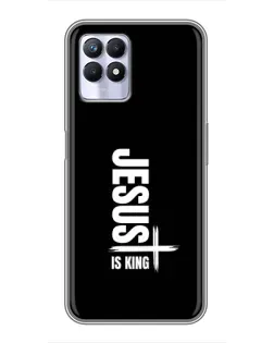 Чехол для Realme 8 Pro с картинкой «Вертикаль веры Jesus»