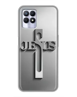 Чехол для Realme 8 Pro с картинкой «Металлический крест Jesus» Чехол для Realme 8 Pro с картинкой «Металлический крест Jesus»