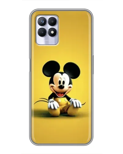 Чехол для Realme 8 Pro с картинкой «Микки на желтом»