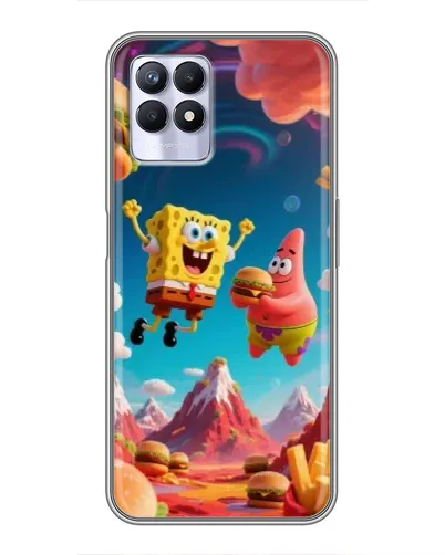 Чехол для Realme 8 Pro с картинкой «Космический фастфуд»