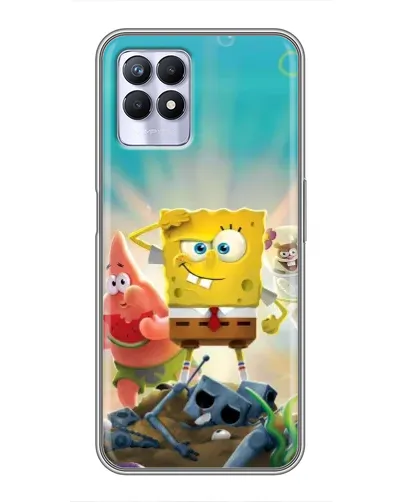 Чехол для Realme 8 Pro с картинкой «Спанч Боб победитель»