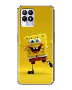 Чехол для Realme 8 Pro с картинкой «Позитивный Губка Боб» Чехол для Realme 8 Pro с картинкой «Позитивный Губка Боб»